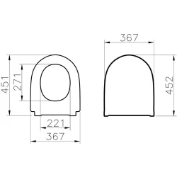 Vitra Nest Slim Yavaş Kapanan Klozet Kapağı - 220-003R009