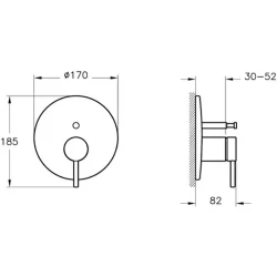 Vitra Origin Ankastre Mekanik Banyo Bataryası - A42822 Hemen Al