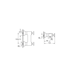 Vitra Origin Classic Duş Bataryası A42894