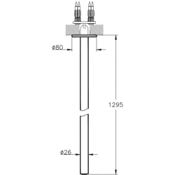 Vitra Origin Tavandan Çıkış Ucu - A42680