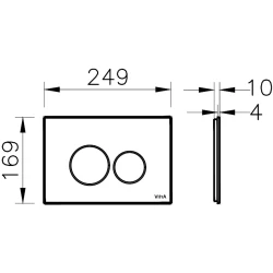 Vitra Origin Terra Rossa Cam Kumanda Paneli - 740-1604 Hemen Al