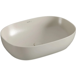 Vitra Outline Recycled 60x41 Cm Oval Mat Bej Çanak Lavabo - 7995B066-0016