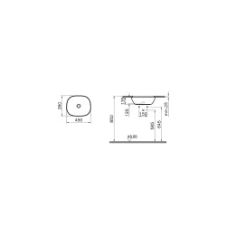 Vitra Plural 45x38 Cm Oval Mat Beyaz Tezgahaltı Lavabo 7810B401-1083 Hemen Al