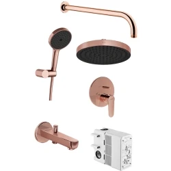 Vitra Root Round Soft Bakır Ankastre Duş Seti - A4932629 Hemen Al