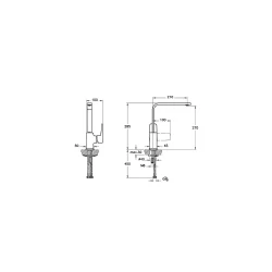 Vitra Root Square Blueco Eviye Bataryası A42753ENR