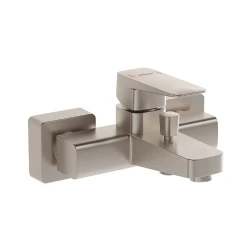 Vitra Root Square Blueco Fırçalanmış Nikel Banyo Bataryası A4273734ENR