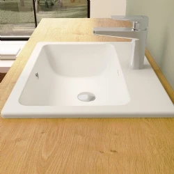 Vitra S20 55x45 Cm Dikdörtgen Tezgahüstü Lavabo 5465B003-0001