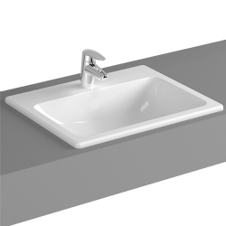 Vitra S20 55x45 Cm Dikdörtgen Tezgahüstü Lavabo 5465B003-0001