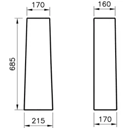 Vitra S20 Kolon Ayak 5529L003-0156