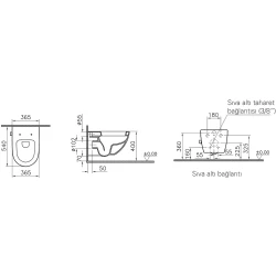 Vitra Sento Entegre Musluklu Asma Klozet - 4448B003-1684 Hemen Al