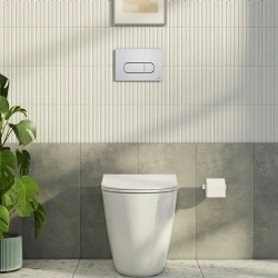 Vitra Sento Rim-ex Kanalsız Duvara Tam Dayalı Yerden Klozet - 7985B003-0090