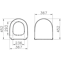 Vitra Sento Slim Yavaş Kapanır Mat Beyaz Klozet Kapağı - 120-401R009 Hemen Al