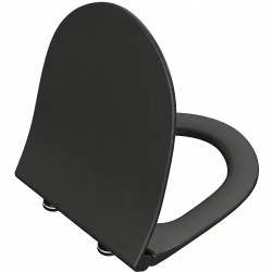 Vitra Sento Slim Yavaş Kapanır Mat Siyah Klozet Kapağı - 120-483R009