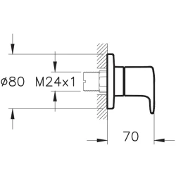 Vitra Soft Altın Ankastre Stop Valf - A4273074