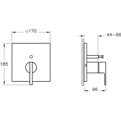 Vitra Suit Parlak Siyah Ankastre Mekanik Banyo Bataryası - A4282039 Hemen Al