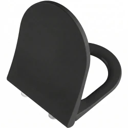 Vitra Universal Round Slim Yavaş Kapanır Mat Siyah Klozet Kapağı - 231-483R009 Hemen Al