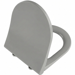 Vitra Universal Round Slim Yavaş Kapanır Mat Taş Gri Klozet Kapağı - 231-476R009
