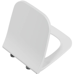 Vitra Universal Square Slim Yavaş Kapanır Mat Beyaz Klozet Kapağı - 212-401R009
