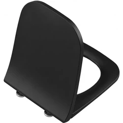 Vitra Universal Square Slim Yavaş Kapanır Mat Siyah Klozet Kapağı - 212-483R009 Hemen Al
