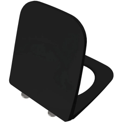 Vitra Universal Square Süper Slim Yavaş Kapanır Mat Siyah Klozet Kapağı - 207-483R009