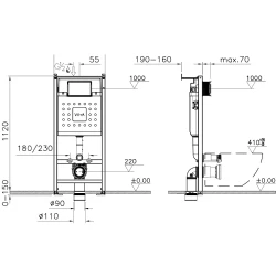 Vitra V12 2,5/4 L Gömme Rezervuar - 732-5810-02 Hemen Al