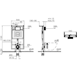 Vitra V8 3/6 L Gömme Rezervuar - 738-5801-01 Hemen Al