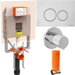 Vitra V8 Krom Gömme Rezervuar Seti - 800-2048