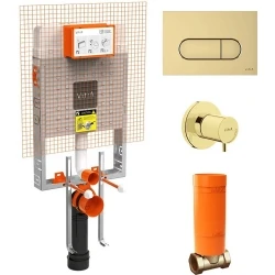 Vitra V8 Soft Altın Gömme Rezervuar Seti - 800-2026 Hemen Al