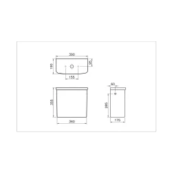 Vitra Valarte Rezervuar 4161B003-1620 Hemen Al