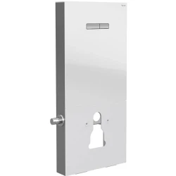 Vitra Vitrus 3-6 L Asma Klozetler İçin Stop Valfli Duvar Önü Beyaz Cam Rezervuar - 870-5770-01