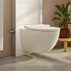 Vitra Vitrus 3-6 L Asma Klozetler İçin Stop Valfli Duvar Önü Beyaz Cam Rezervuar - 870-5770-01