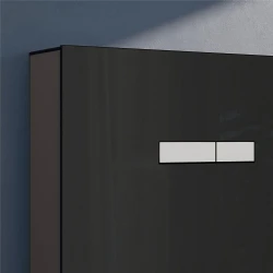 Vitra Vitrus 3-6 L Asma Klozetler İçin Stop Valfli Duvar Önü Siyah Cam Rezervuar - 870-5771-01