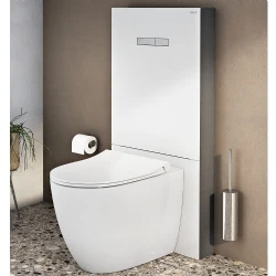 Vitra Vitrus 3-6 L Yerden Duvara Sıfır Klozetler İçin Duvar Önü Beyaz Cam Rezervuar - 870-1760-01