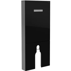 Vitra Vitrus 3-6 L Yerden Duvara Sıfır Klozetler İçin Duvar Önü Siyah Cam Rezervuar - 870-1761-01