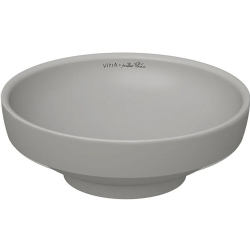 Vitra Water Jewels 40 Cm Yuvarlak Kompakt Mat Taş Gri Çanak Lavabo - 4334B476-1361