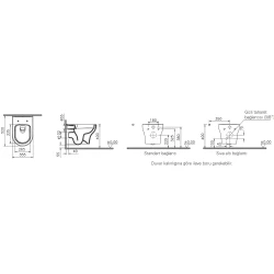 Vitra Zentrum SmoothFlush Asma Klozet - 7786L003-0090