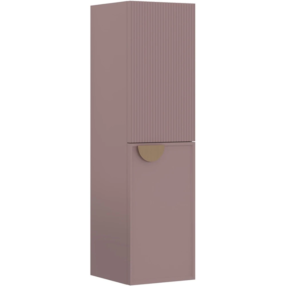 Orka Molino 40 Cm Sağ Mat Pudra Boy Dolabı (Altın Kulp)