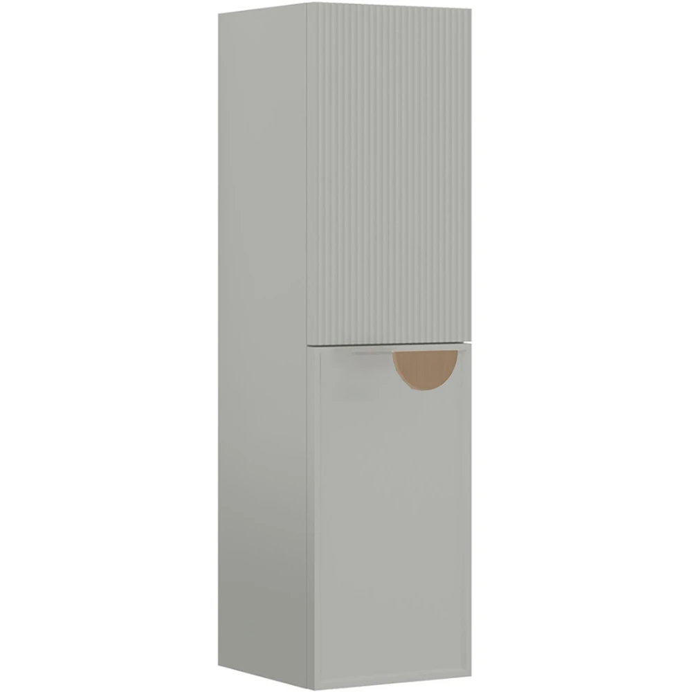 Orka Molino 40 Cm Sol Mat Kaşmir Boy Dolabı (Altın Kulp)