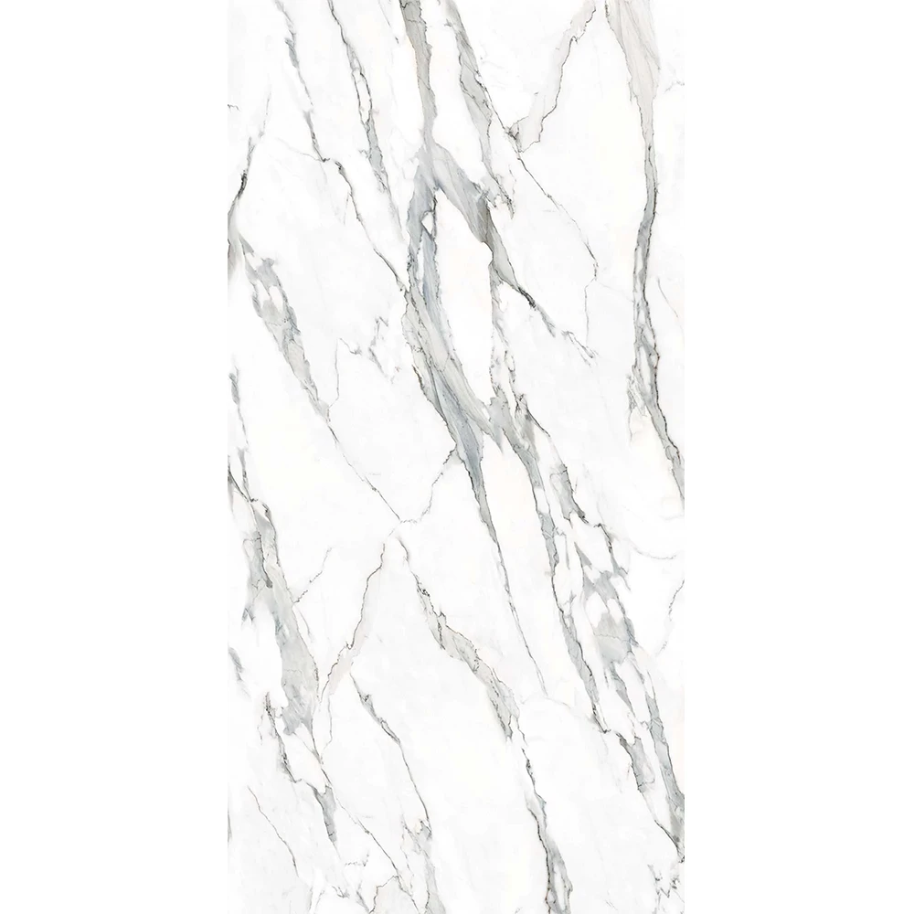 T-One Statuario Blue 12 mm Parlak Porselen Tezgah 162x323
