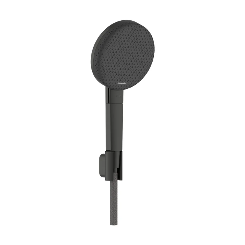 Hansgrohe Raindance Alive Select S 125 3jet EcoSmart Mat Siyah-Krom El Duşu Seti - 24611340
