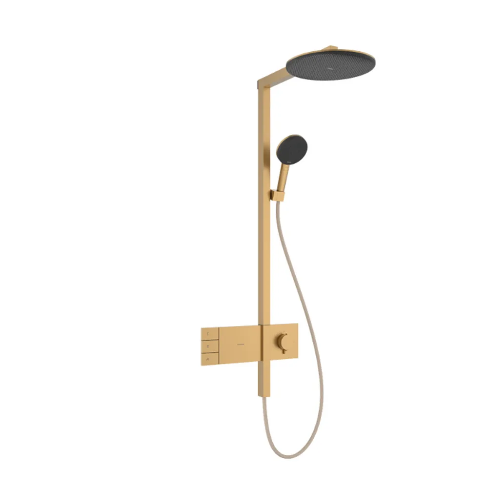Hansgrohe Raindance Alive S 300 2jet ShowerSelect Comfort Mat Bronz Termostatlı Duş Kolonu - 24595140