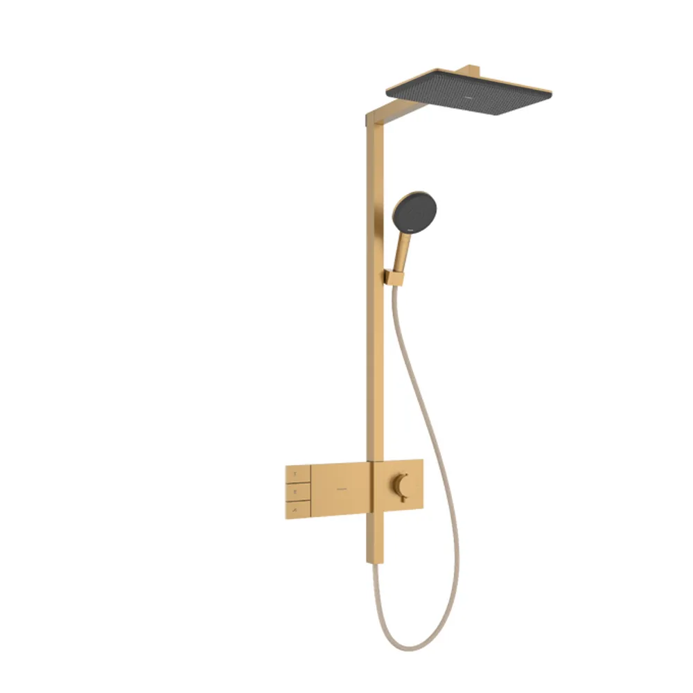 Hansgrohe Raindance Alive Q 210/340 2jet ShowerSelect Comfort Mat Bronz Termostatlı Duş Kolonu - 24590140