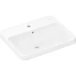 Hansgrohe Xuniva Q 55x45 cm SmartClean Batarya Delikli Taşmalı Tezgaha Gömme Lavabo - 61068450