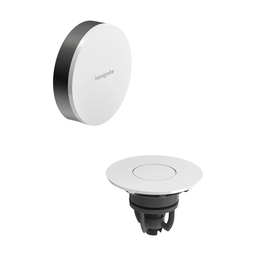 Hansgrohe Flexaplus Mat Siyah-Krom Küvet Gider Seti Üst Grubu - 58187340