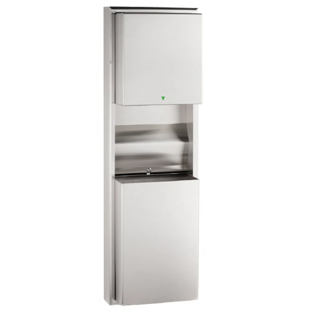 Bobrick Classic Kağıt Disp.Çöp Kov.Fotsl S.Ü.45lt -P.Çelik