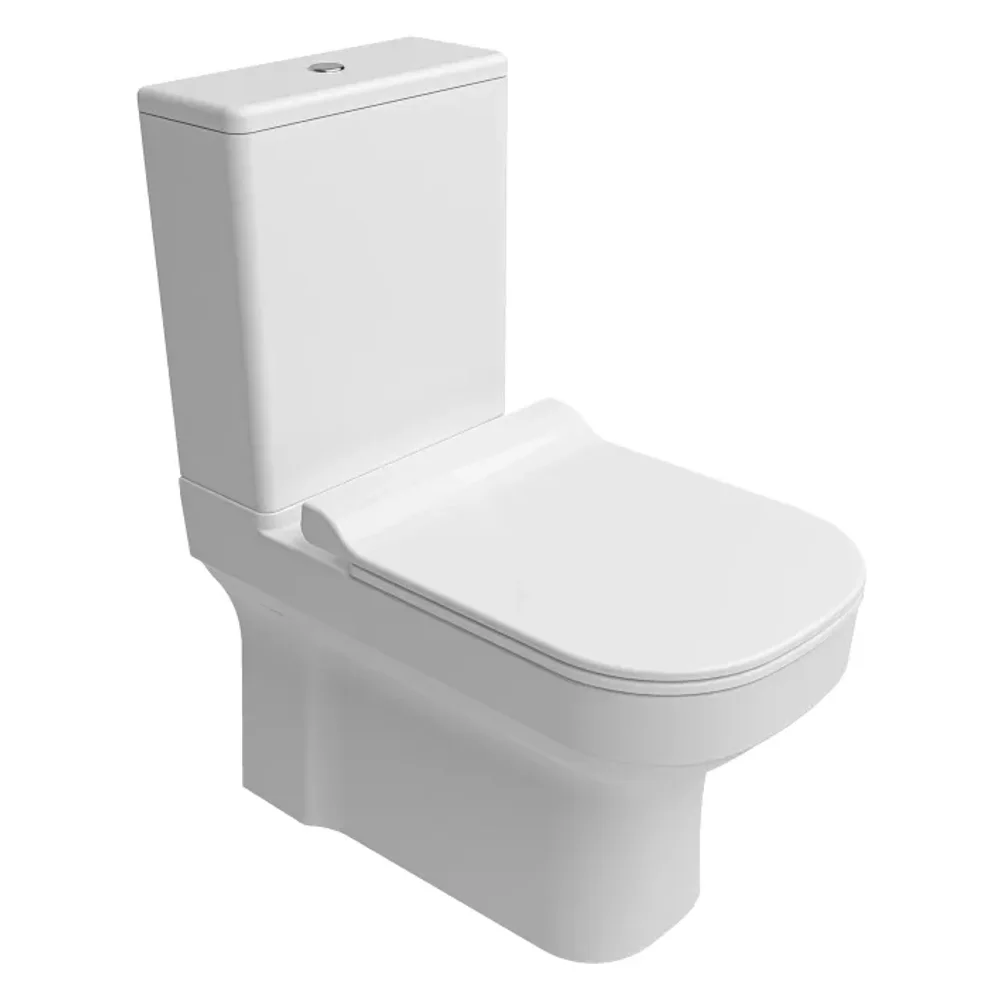 Kale Loft Smart Kanalsız Duvara Sıfır Klozet + Alttan Girişli Rezervuar Seti - 610100100633