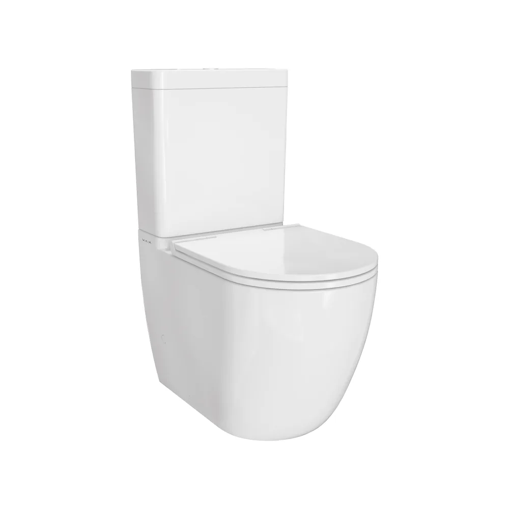 Vitra S55 Round Kanalsız Duvara Tam Dayalı Beyaz Takım Klozet Seti