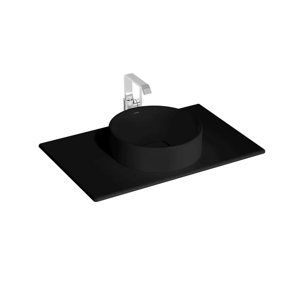Vitra Metropole 80x50 Cm Mat Siyah Tezgah - 7546B083-1826