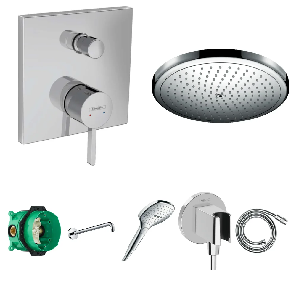 Hansgrohe Finoris 2 Çıkış Ankastre Duş Seti - Croma 280