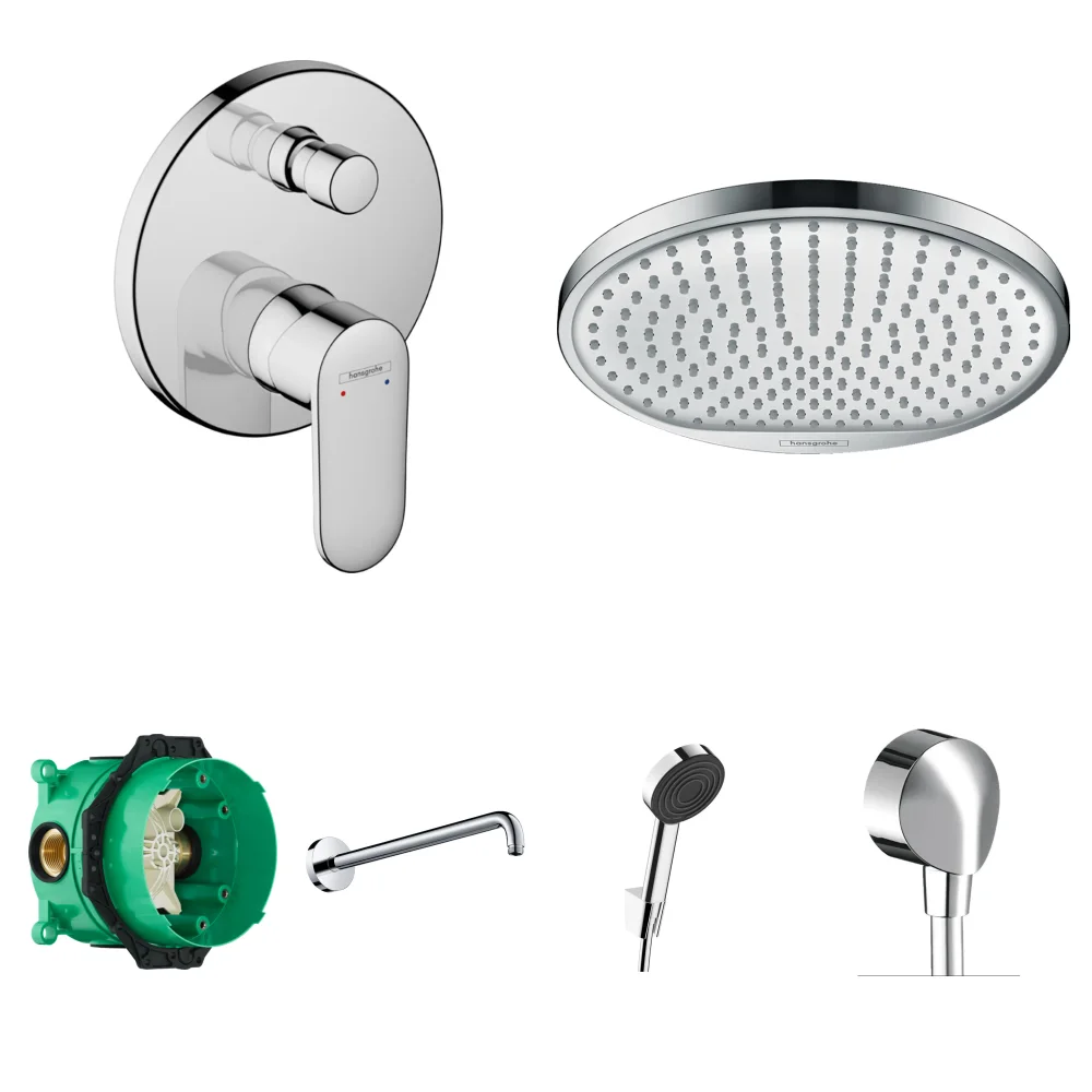 Hansgrohe Vernis Blend 2 Çıkış Ankastre Duş Seti - Crometta S 240